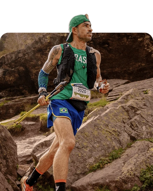 Rodrigo Oliveira pela seleção brasileira de trail