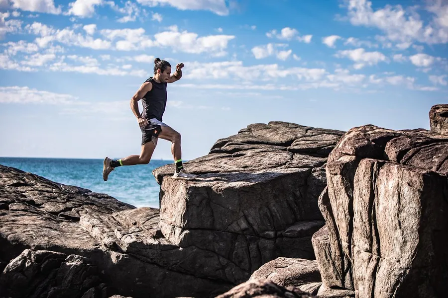 Vicente Machado em prova de trail na costa